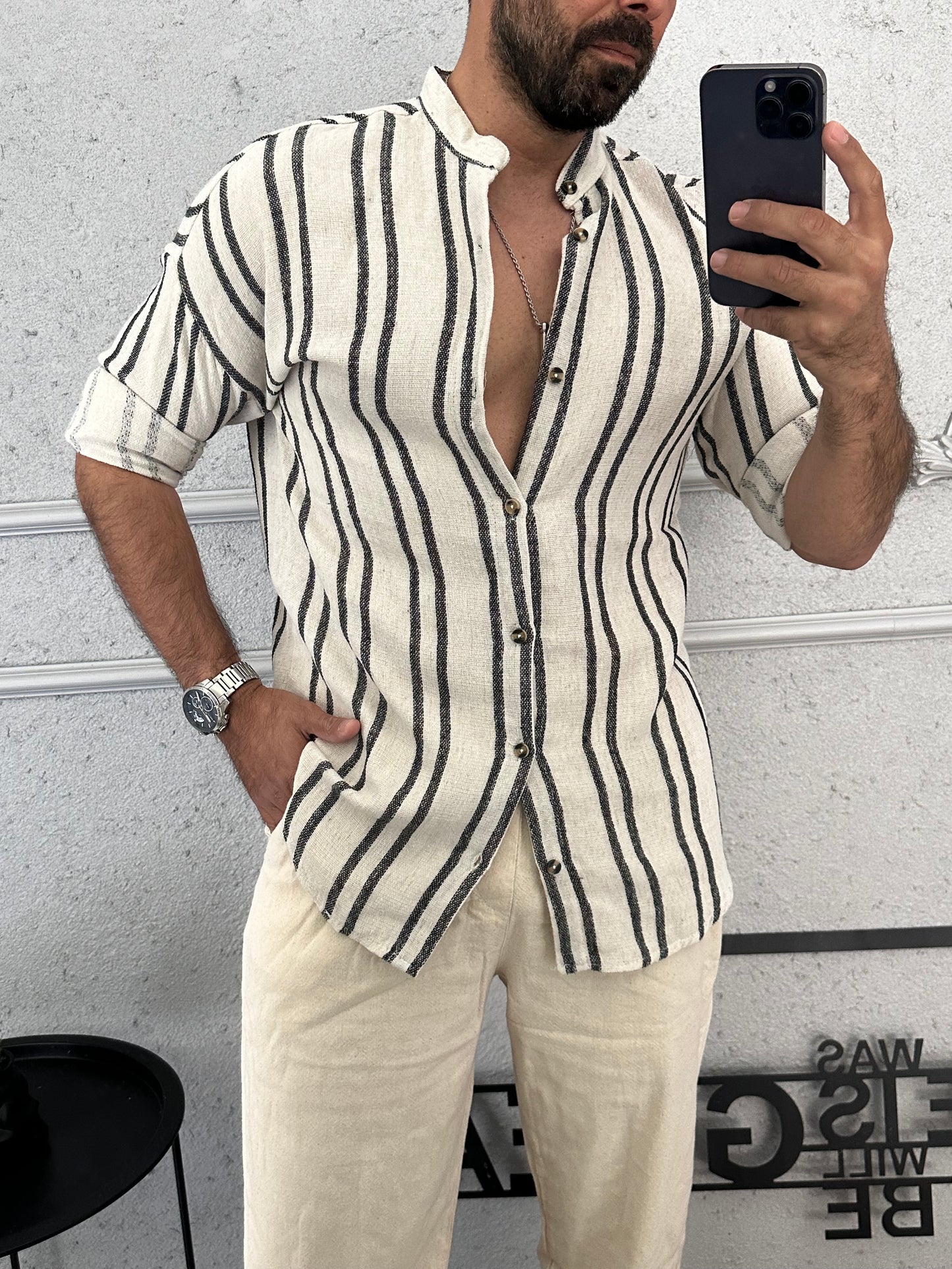 %100 pamuk rahat kalıp gömlek