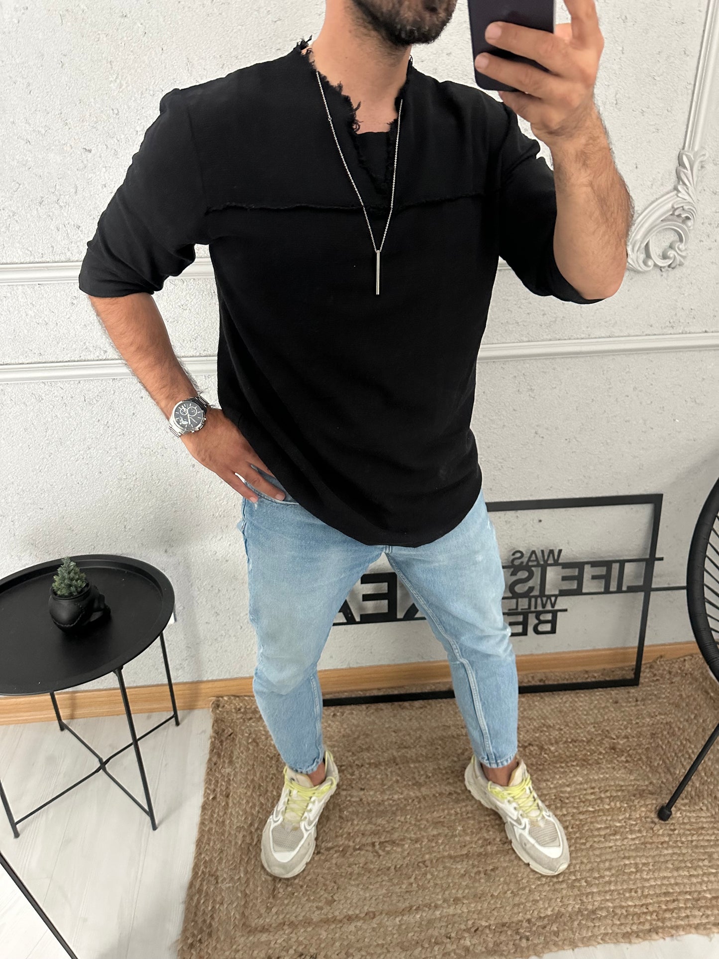 HAM KETEN PİS YAKA TSHİRT