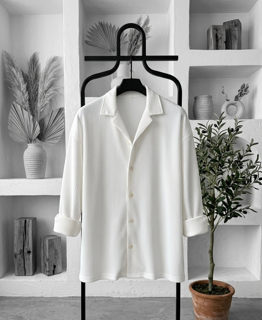 Fitilli oversize gömlek