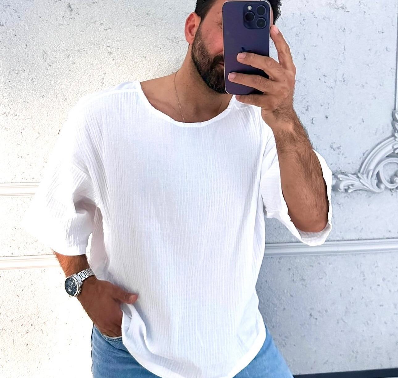 A09-MÜSLİN Oversize TSHİRT