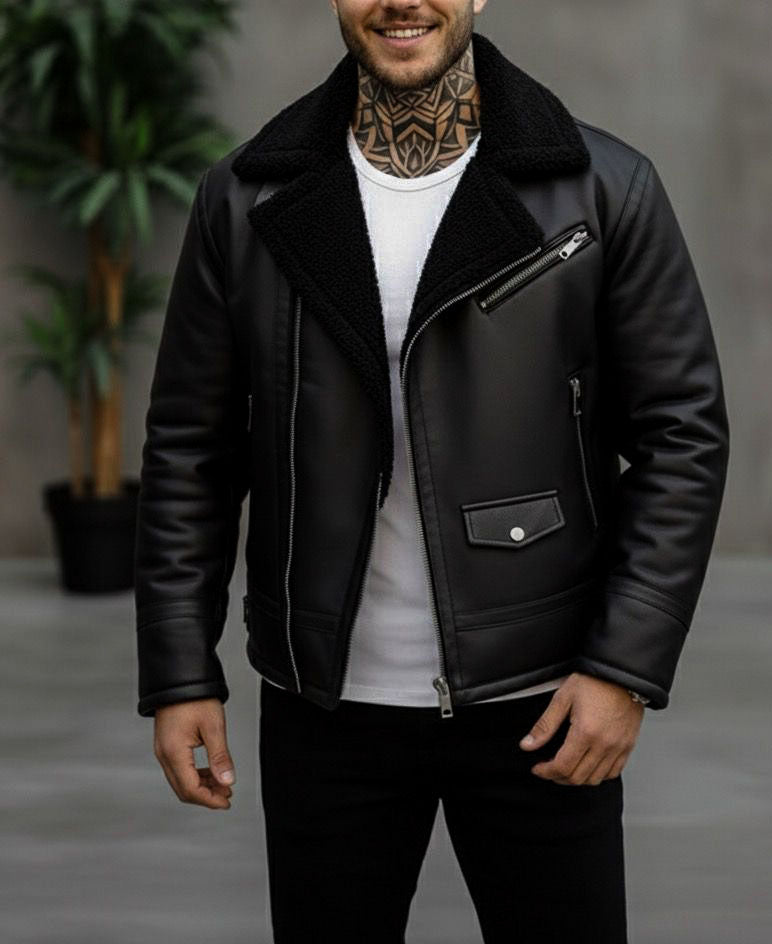 KÜRKLÜ DERİ CEKET