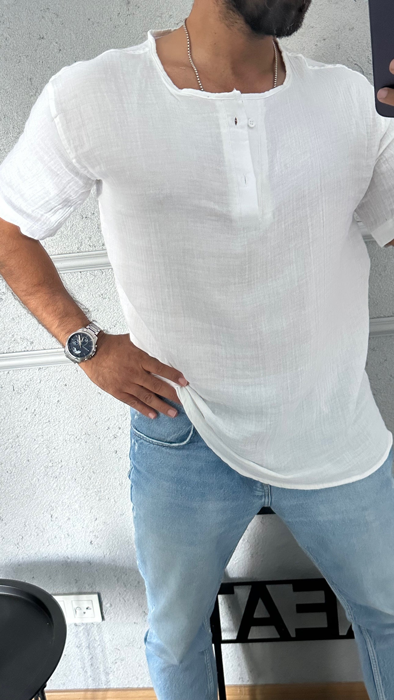 Yarım pat kısa kol
