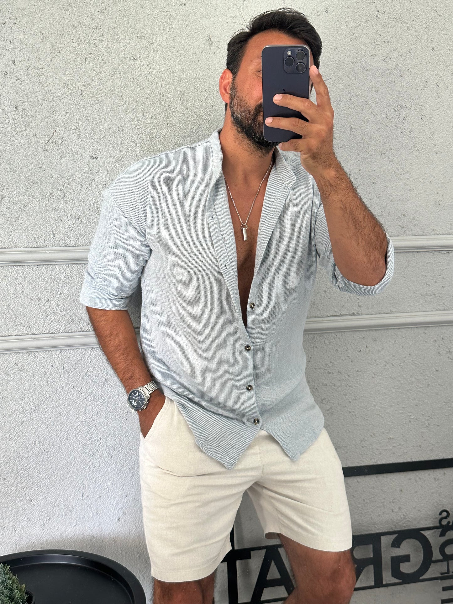 %100 pamuk hakim yaka