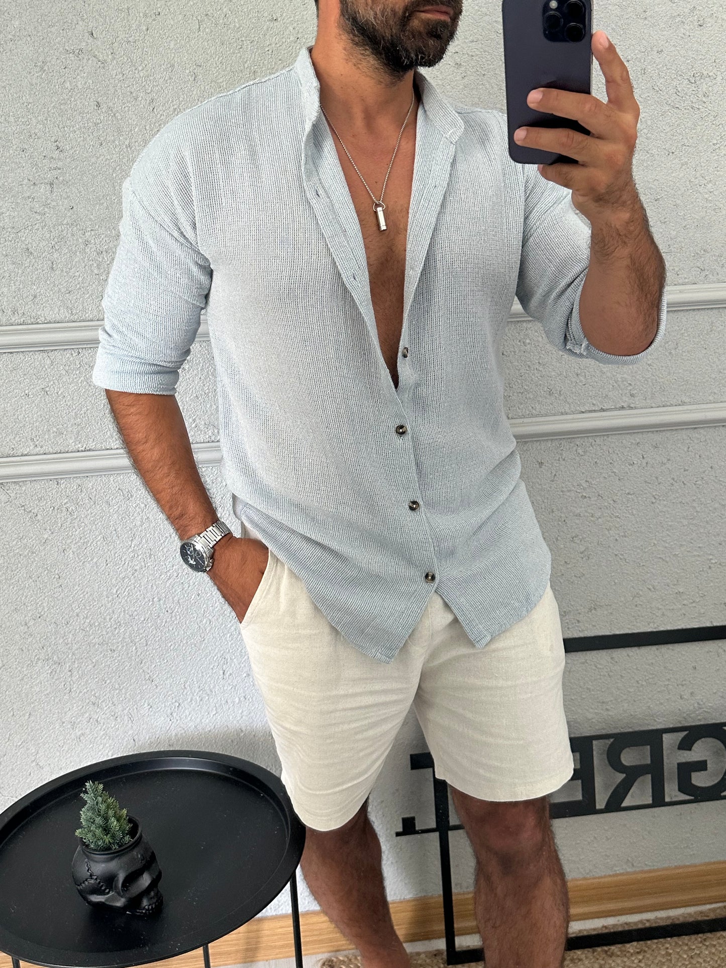 %100 pamuk hakim yaka