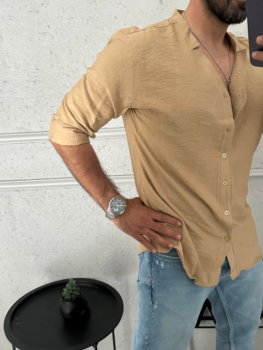 KESİK YAKA GÖMLEK
